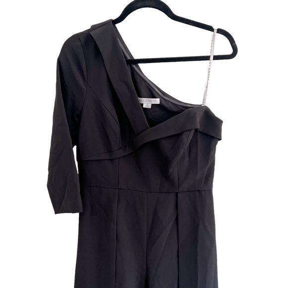 NEW Kay Unger CREPE WALK THRU JUMPSUIT black size 8 - Picture 3 of 10